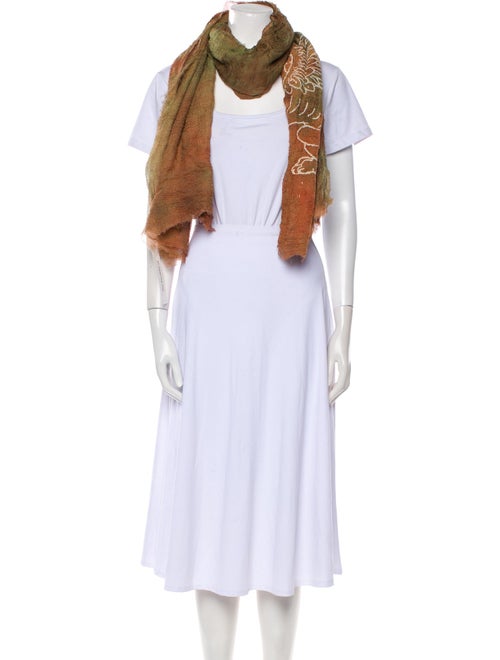 The People Of The Labyrinths Wool Striped Scarf