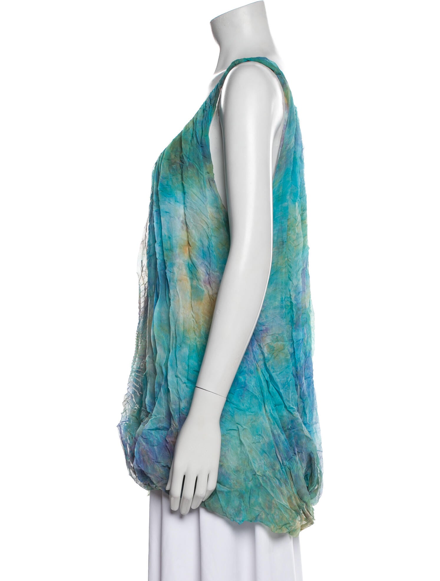 The People Of The Labyrinths Printed Scoop Neck Top