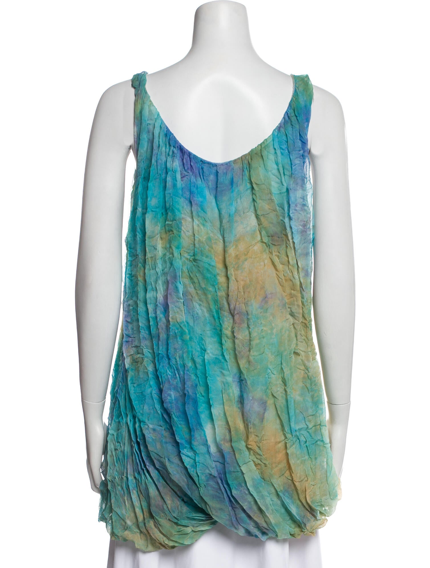 The People Of The Labyrinths Printed Scoop Neck Top