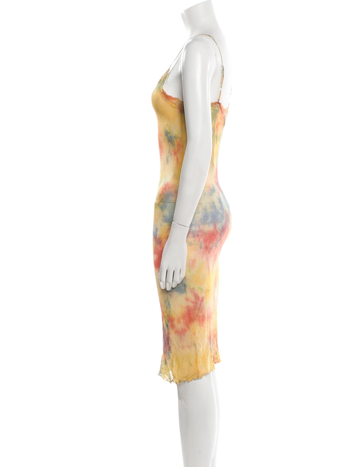The People Of The Labyrinths Silk Midi Length Dress