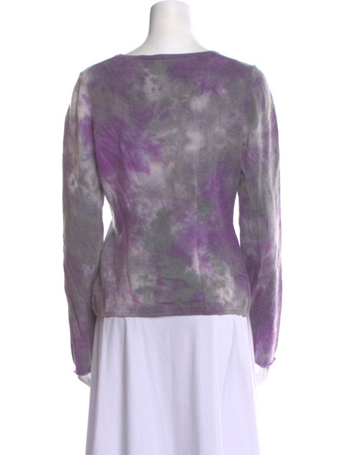 The People Of The Labyrinths Tie-Dye Print Scoop Neck Sweater