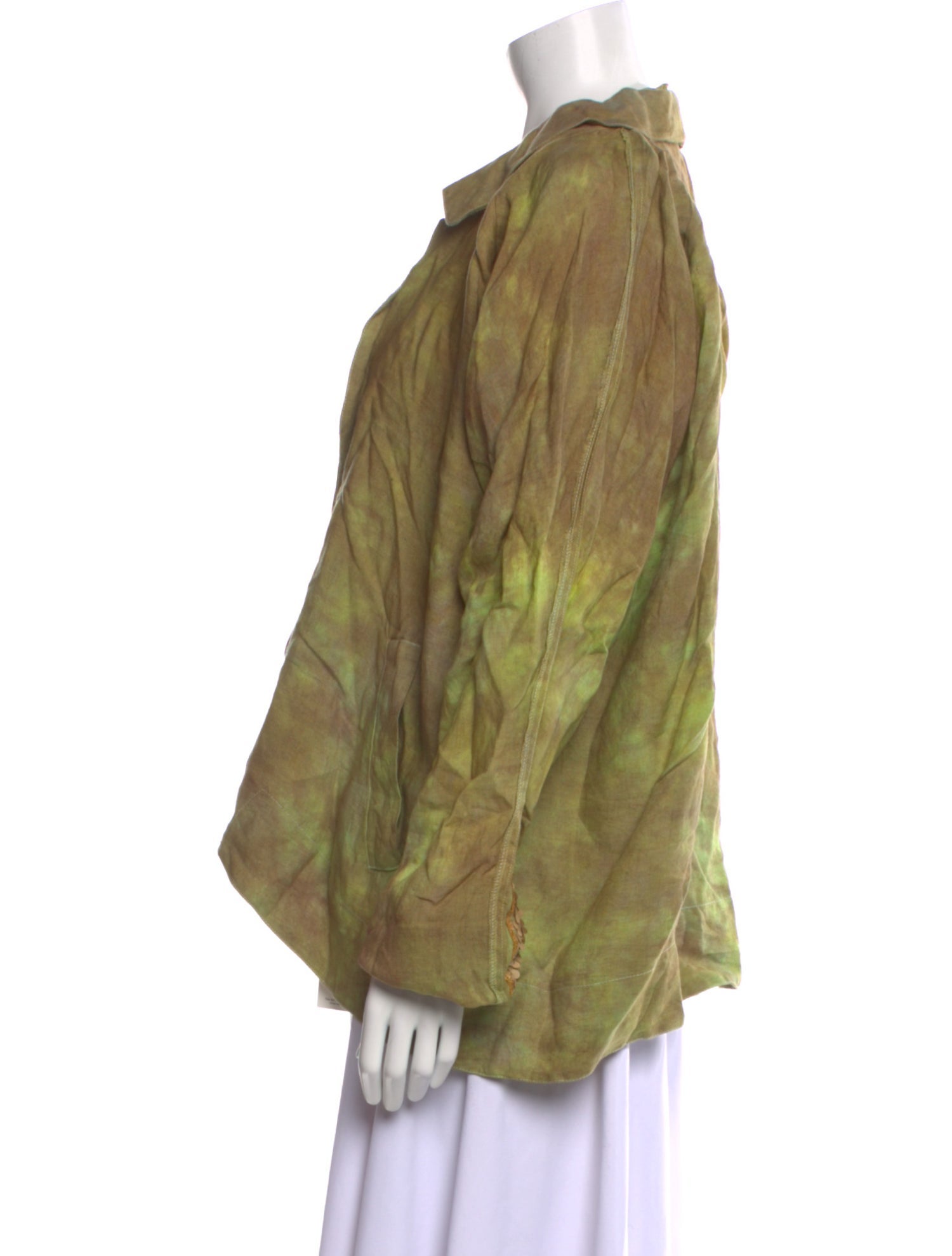 The People Of The Labyrinths Linen Printed Blouse