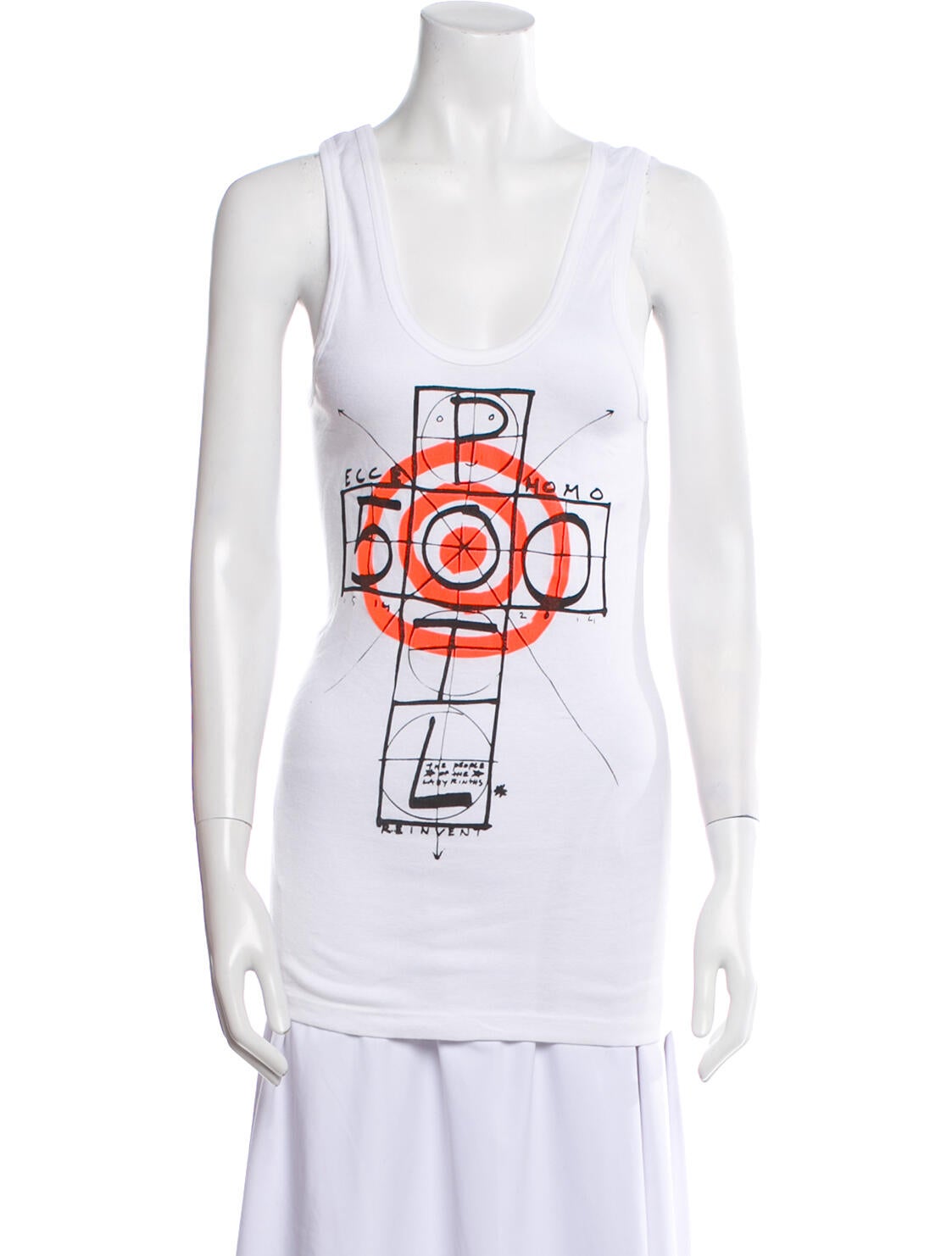 The People Of The Labyrinths Graphic Print Scoop Neck Top