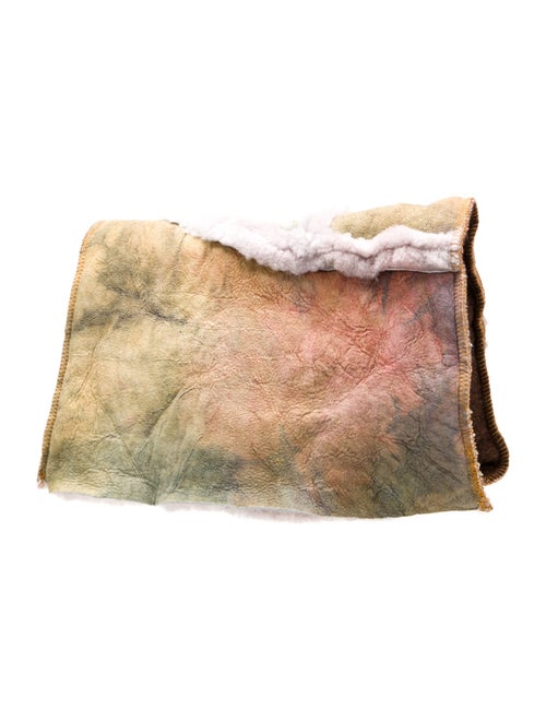 The People Of The Labyrinths Shearling Clutch