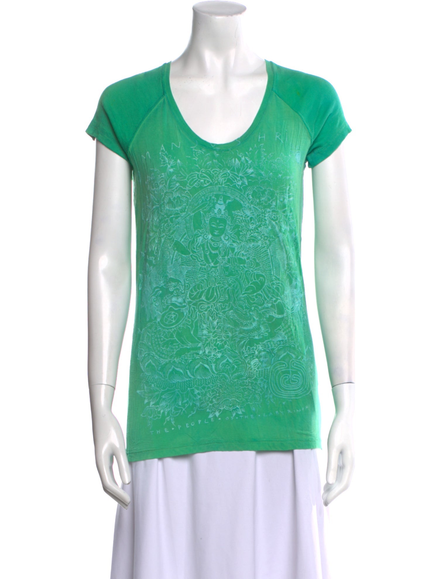 The People Of The Labyrinths Scoop Neck Short Sleeve T-Shirt