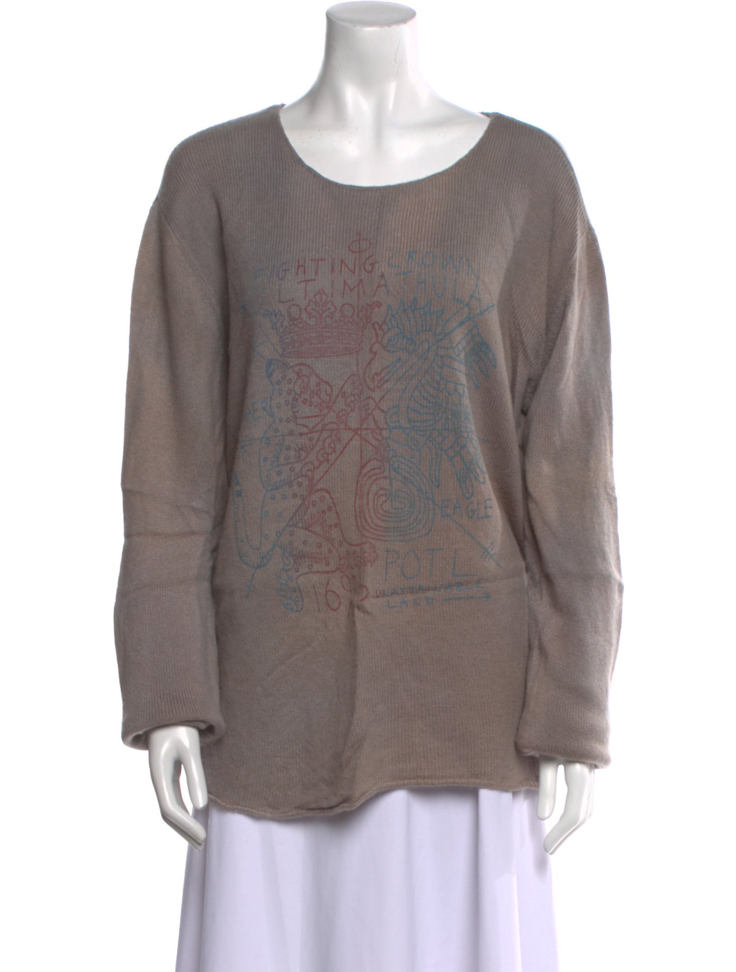 The People Of The Labyrinths Cashmere Scoop Neck Sweater