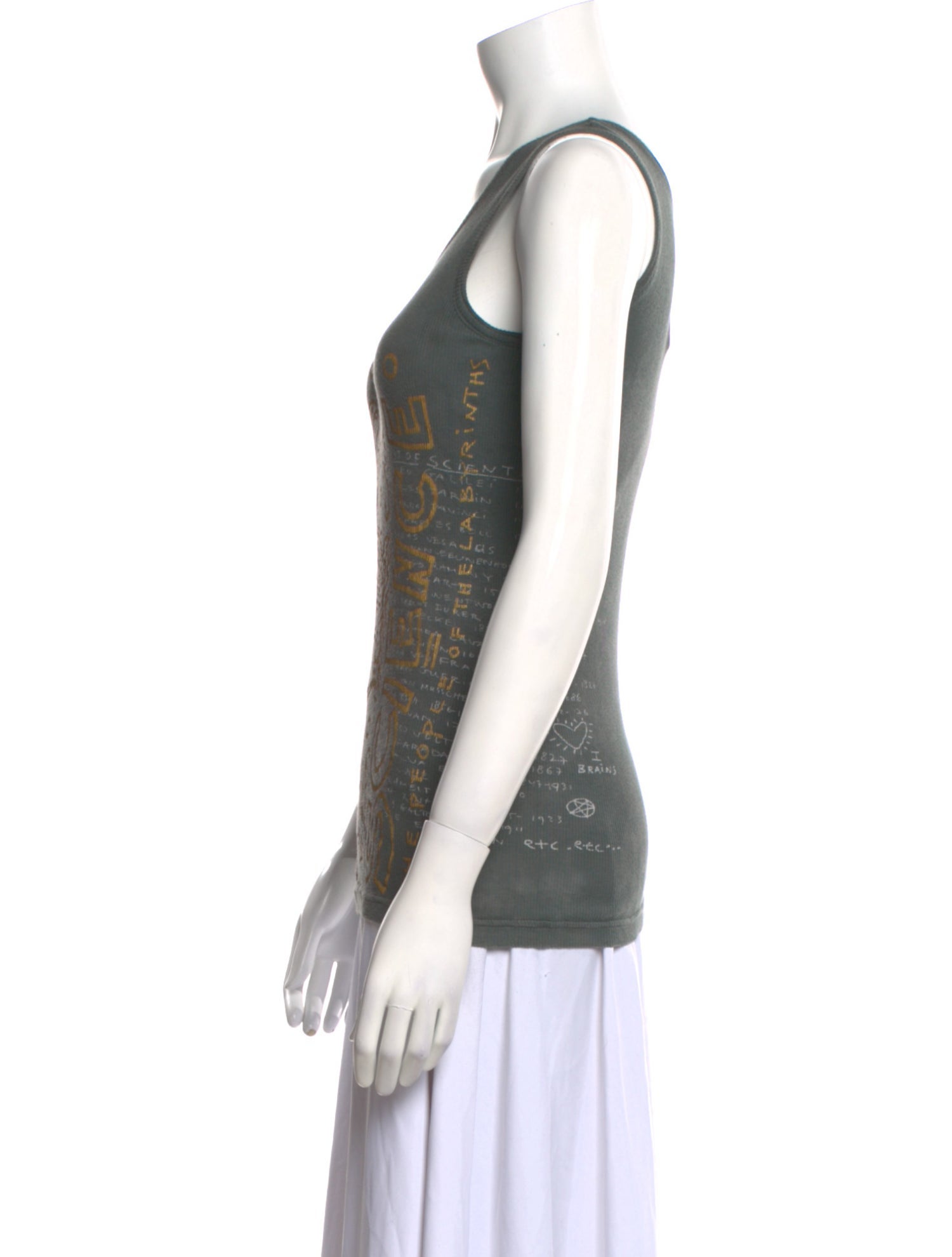 The People Of The Labyrinths Graphic Print Scoop Neck Top