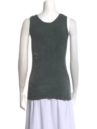 The People Of The Labyrinths Graphic Print Scoop Neck Top