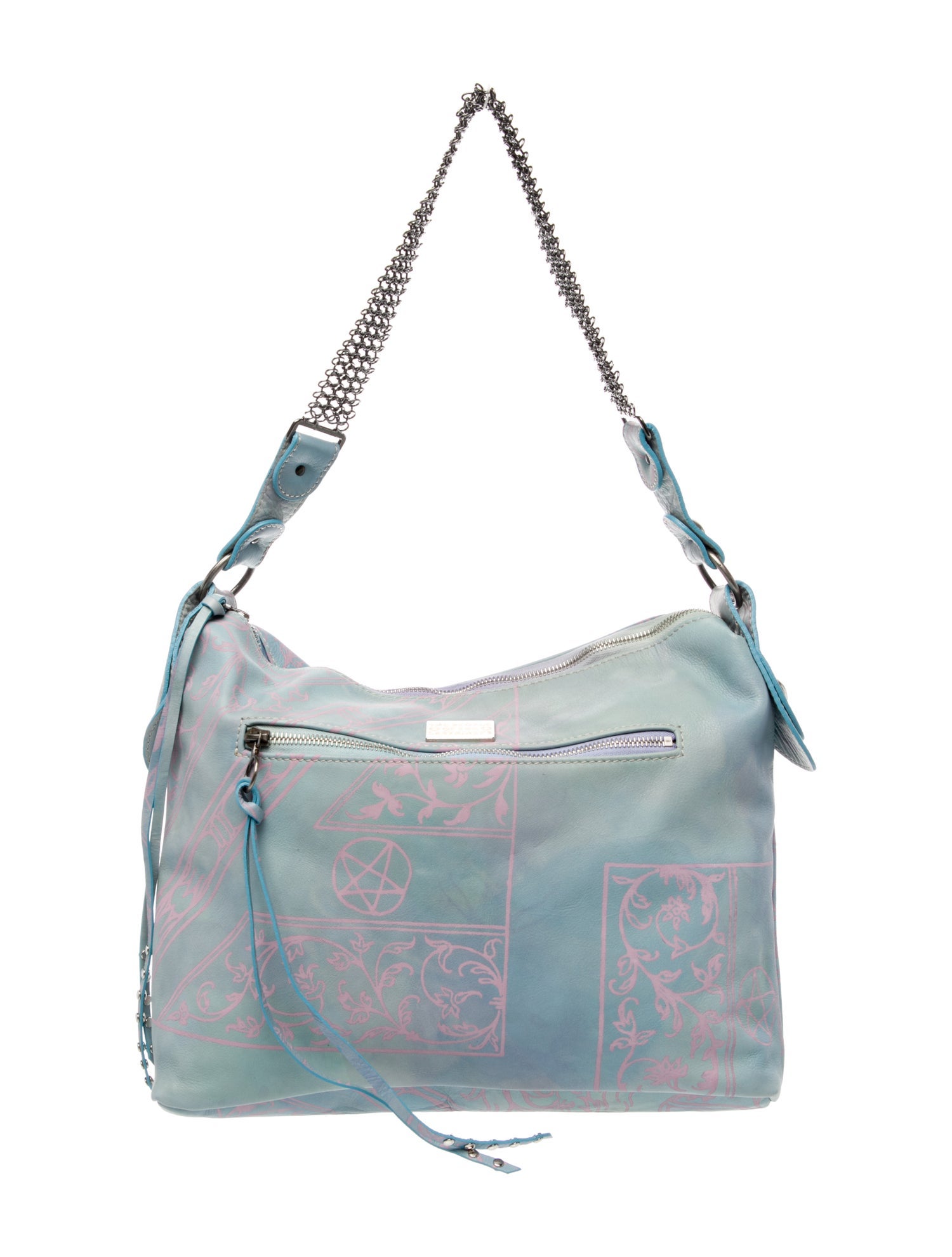 The People Of The Labyrinths Leather Shoulder Bag