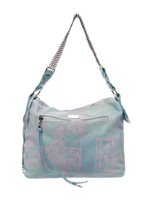 The People Of The Labyrinths Leather Shoulder Bag