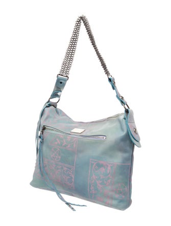 The People Of The Labyrinths Leather Shoulder Bag