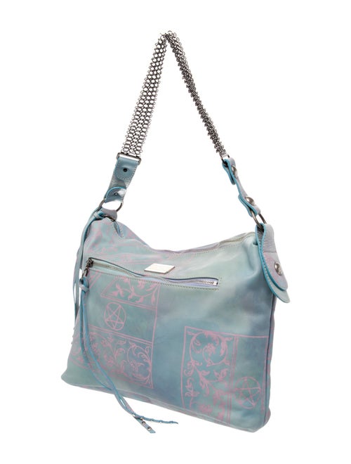 The People Of The Labyrinths Leather Shoulder Bag