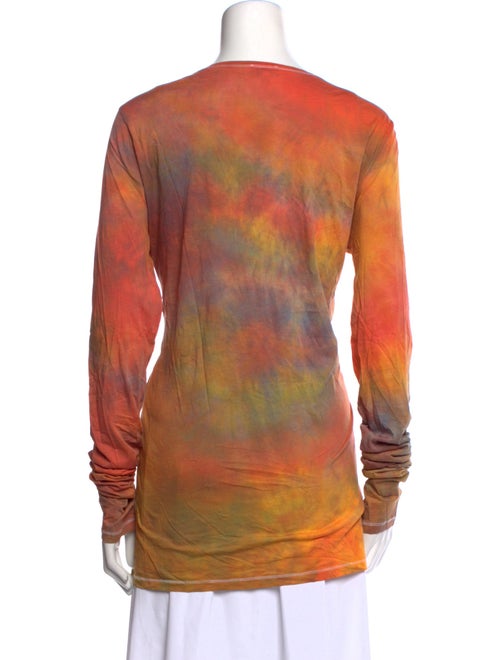 The People Of The Labyrinths Tie-Dye Print Scoop Neck Tunic