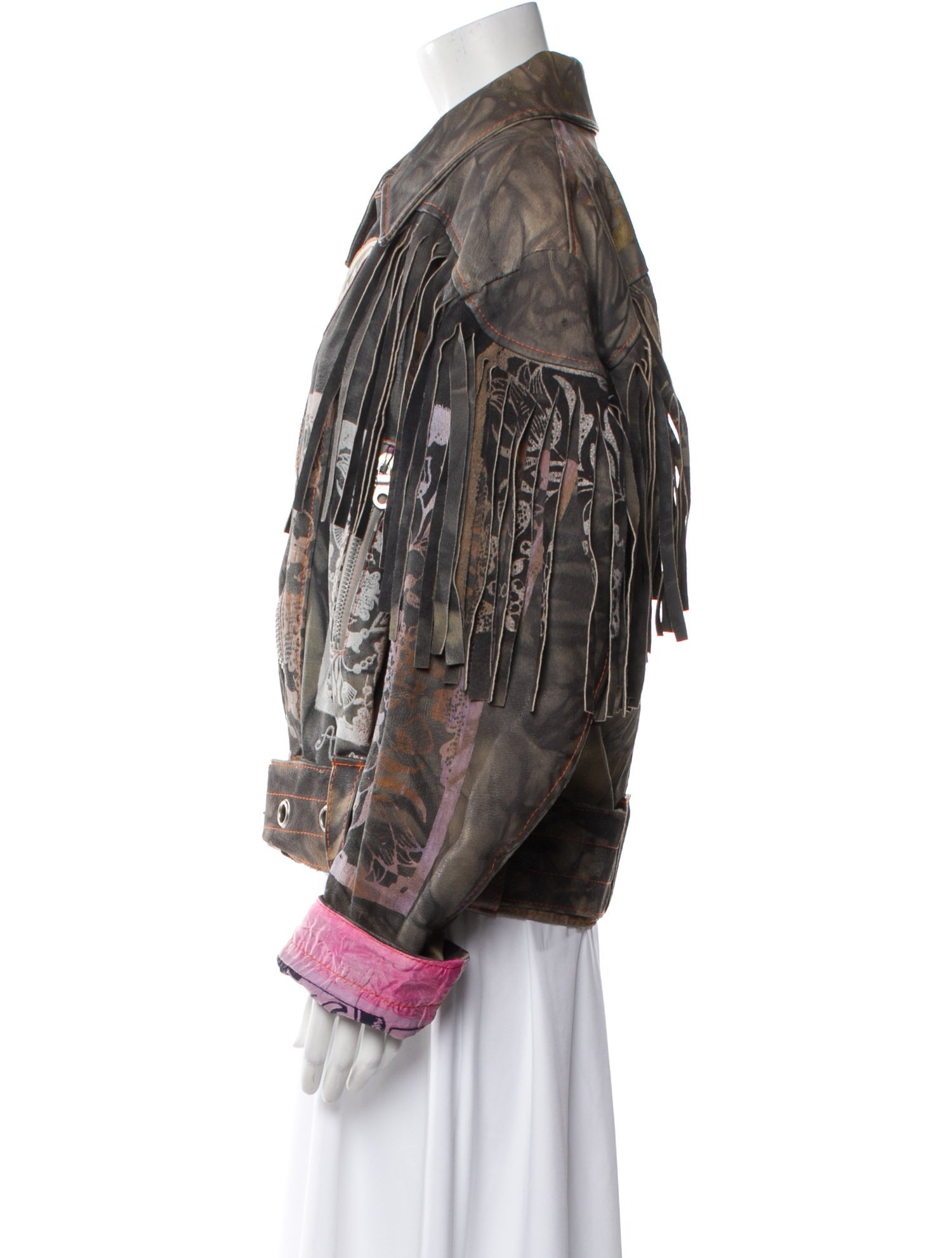 The People Of The Labyrinths Printed Bomber Jacket