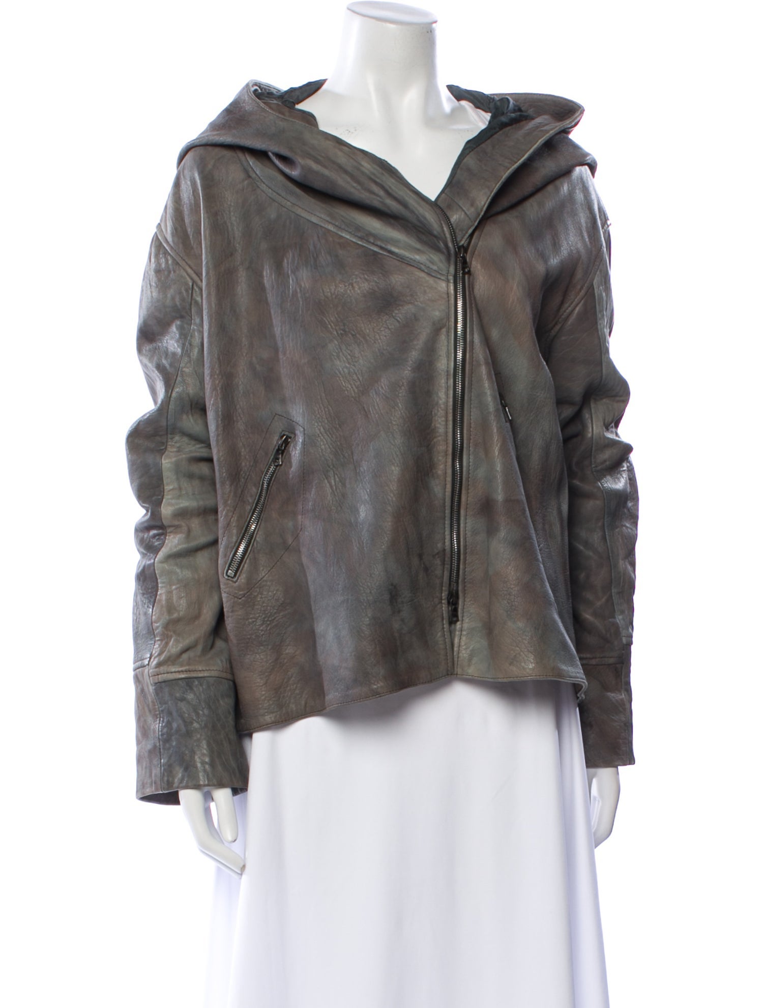 The People Of The Labyrinths Leather Biker Jacket