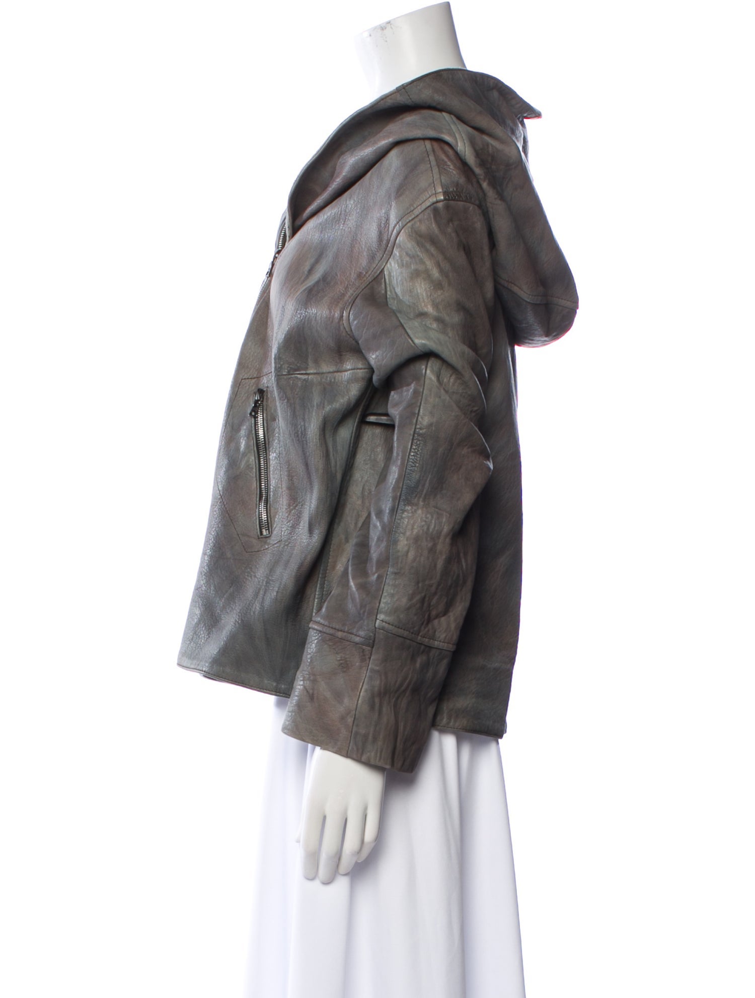 The People Of The Labyrinths Leather Biker Jacket