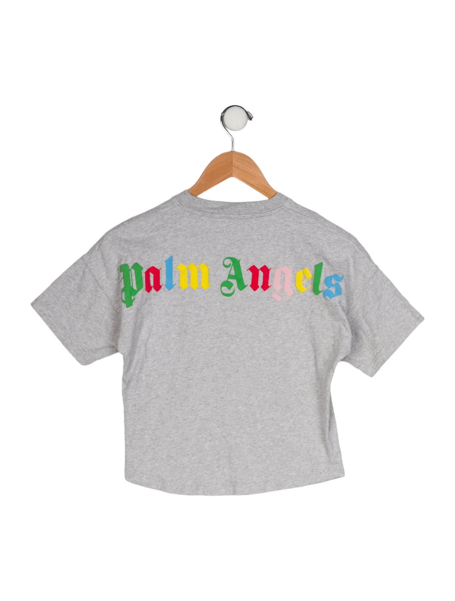 Palm Angels Kids Logo Printed Short Sleeve Top