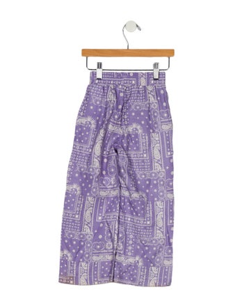 Palm Angels Kids Toddler Girls' Patterned Casual Pants