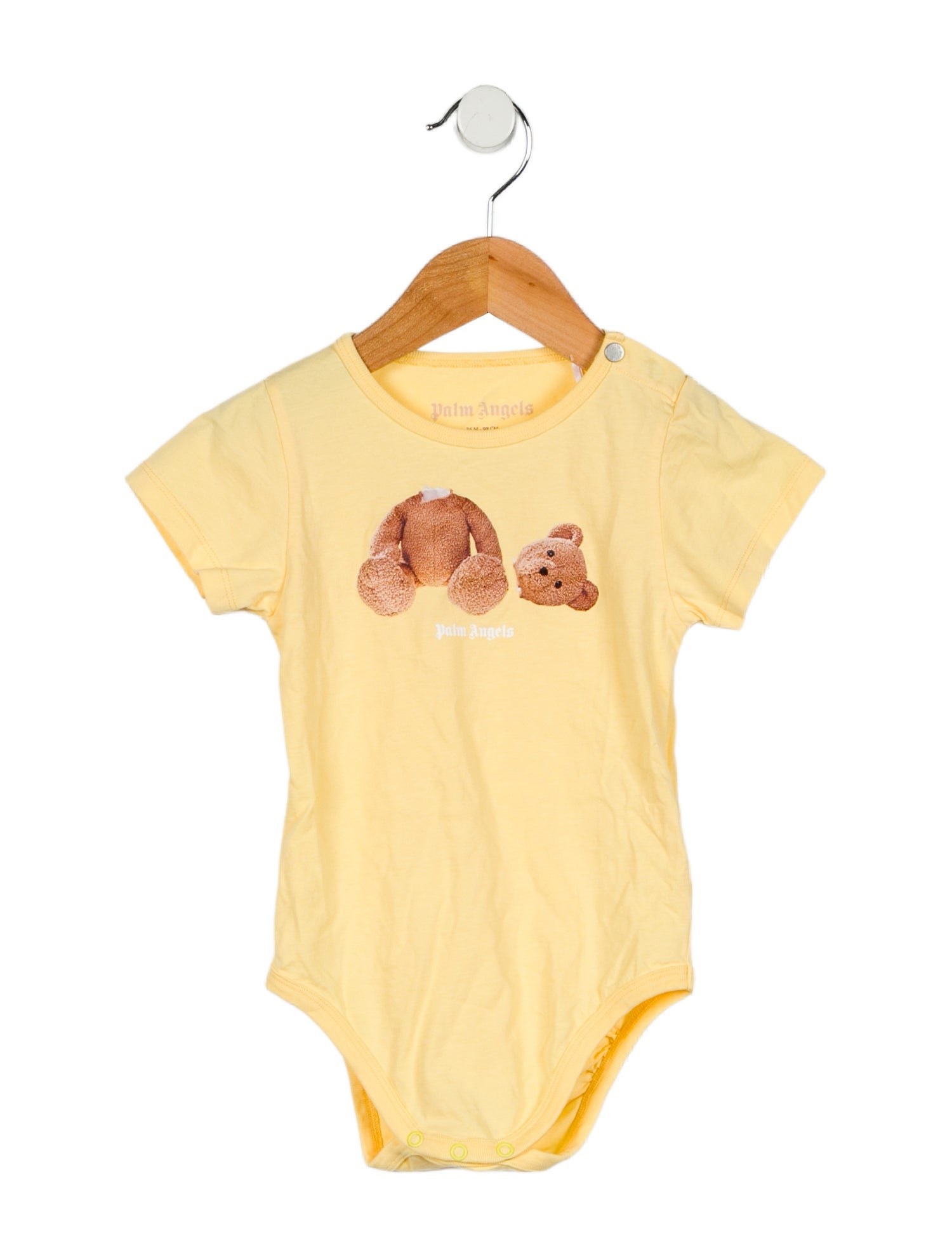 Palm Angels Kids Toddler Girls' Teddy Bear Graphic Onesie