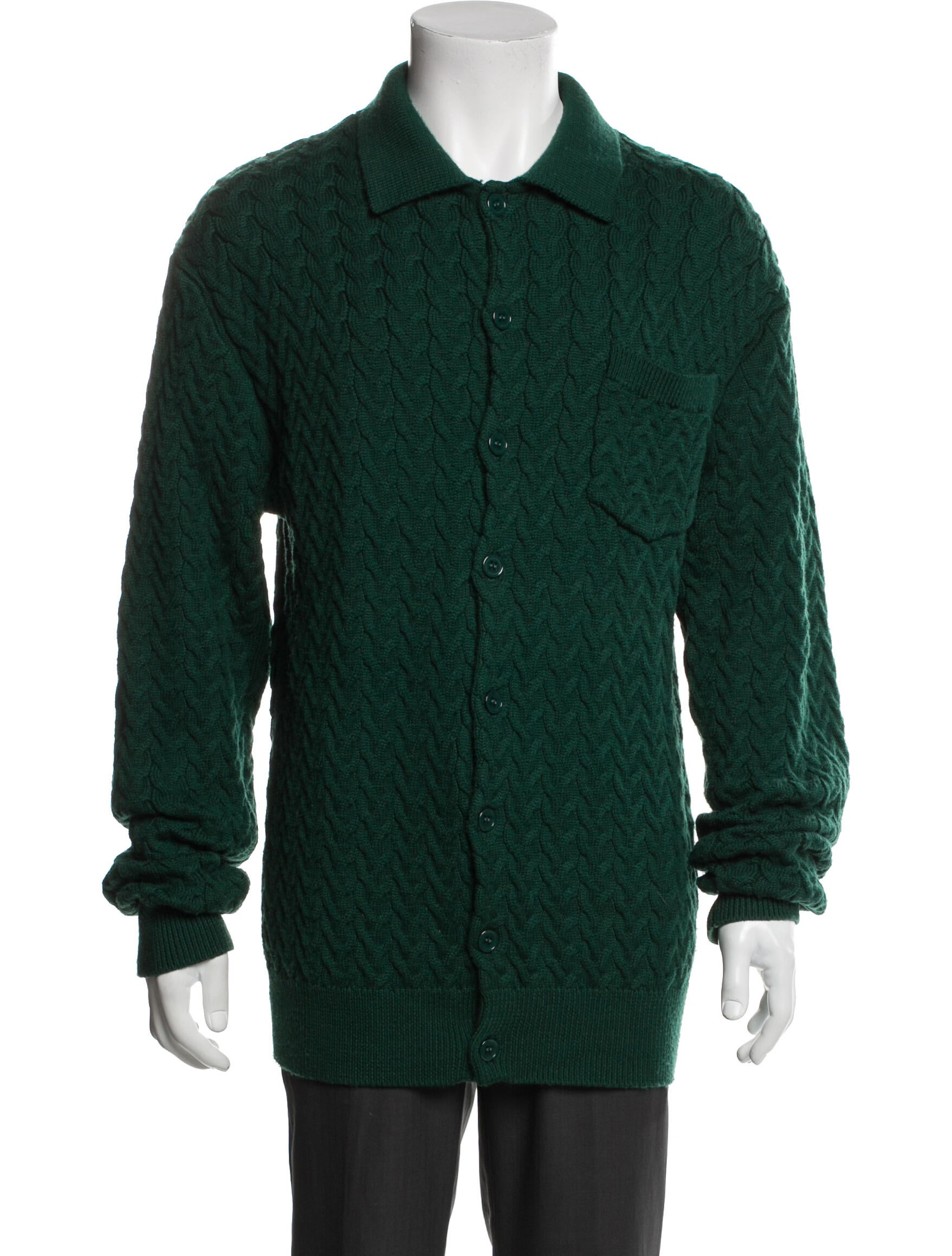 Percival Merino Wool Mock Neck Cardigan