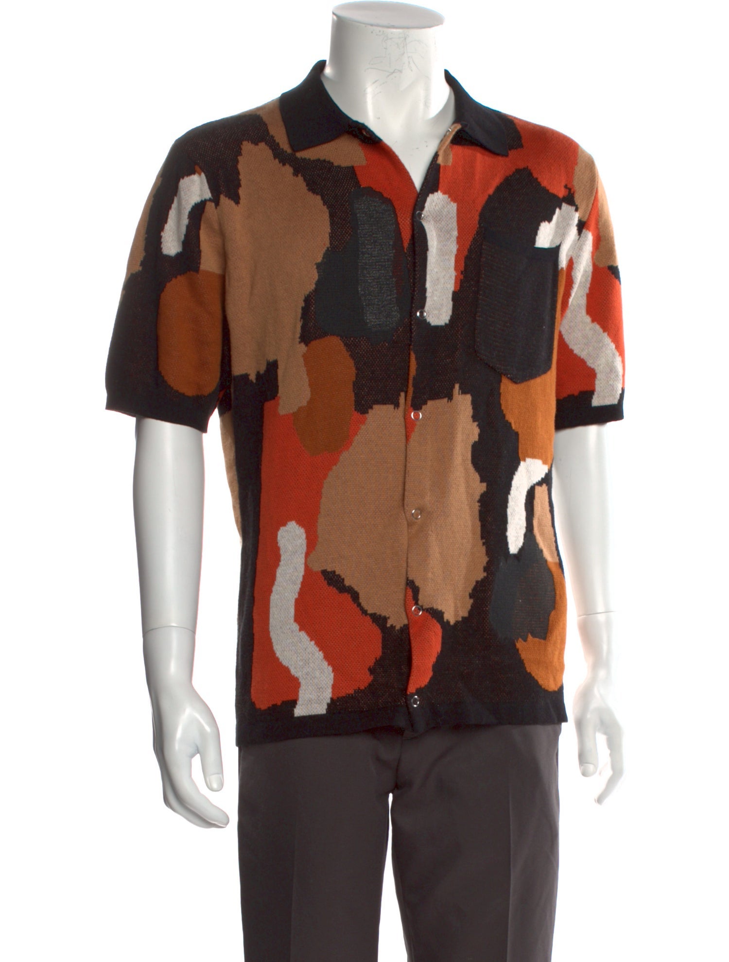 Percival Printed Collar Polo Shirt