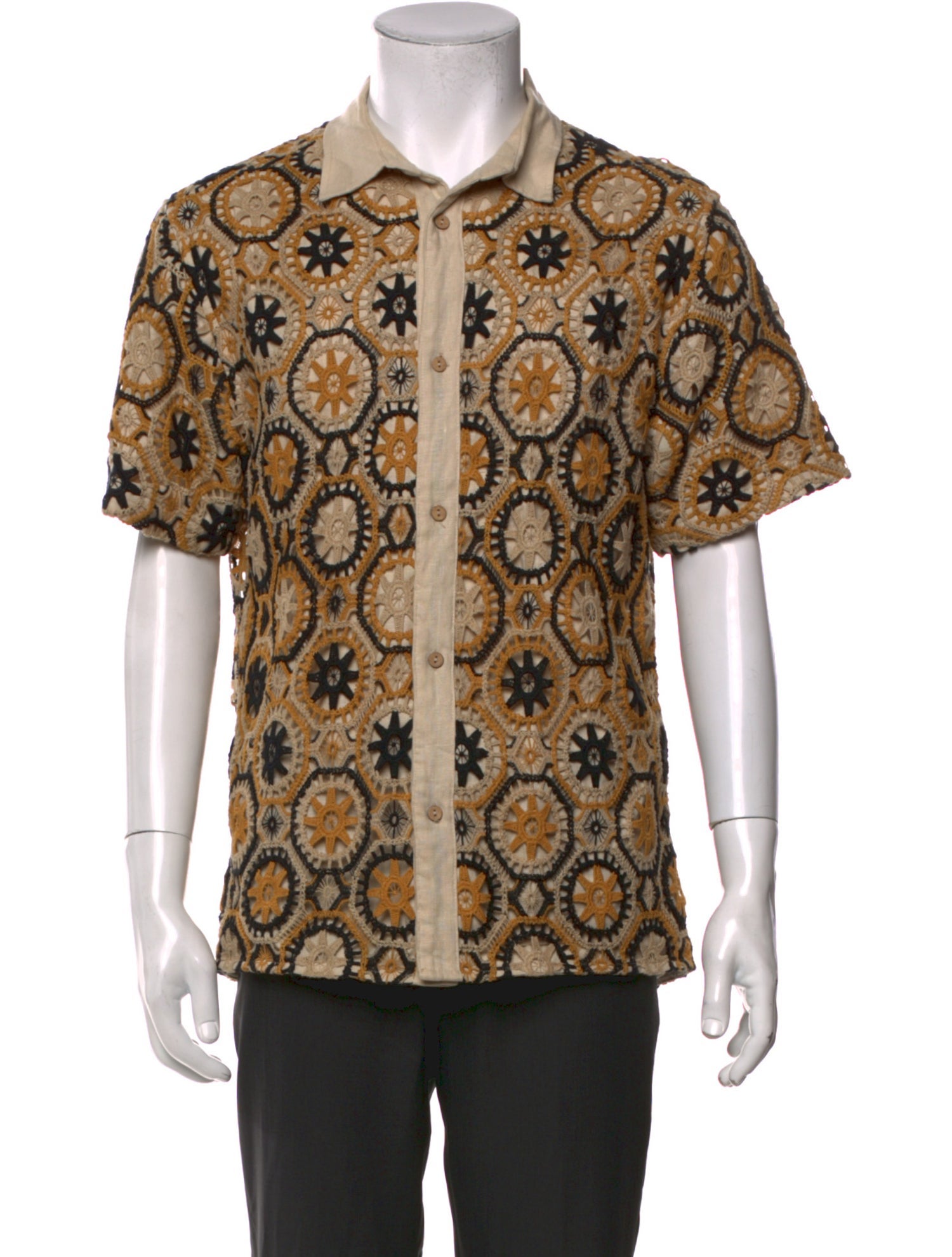 Percival Patterned Short Sleeve Shirt
