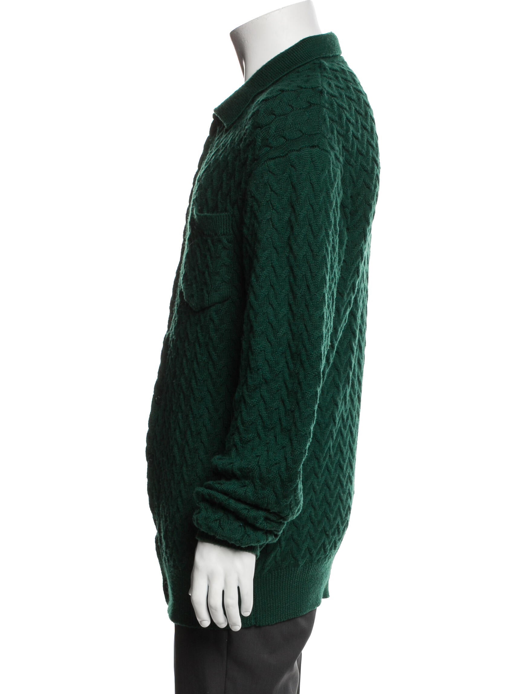 Percival Merino Wool Mock Neck Cardigan