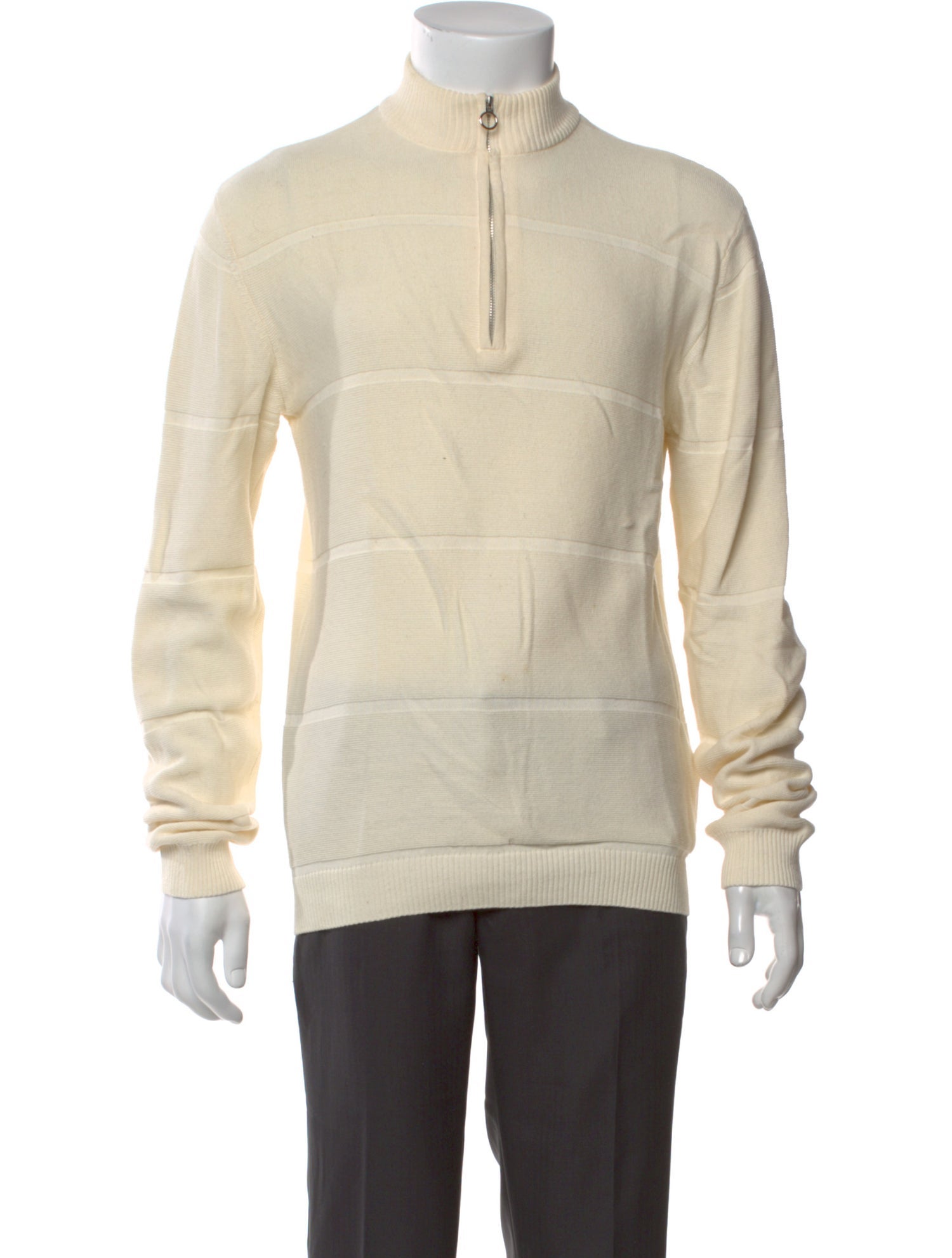 Percival Mock Neck Long Sleeve Polo Sweater