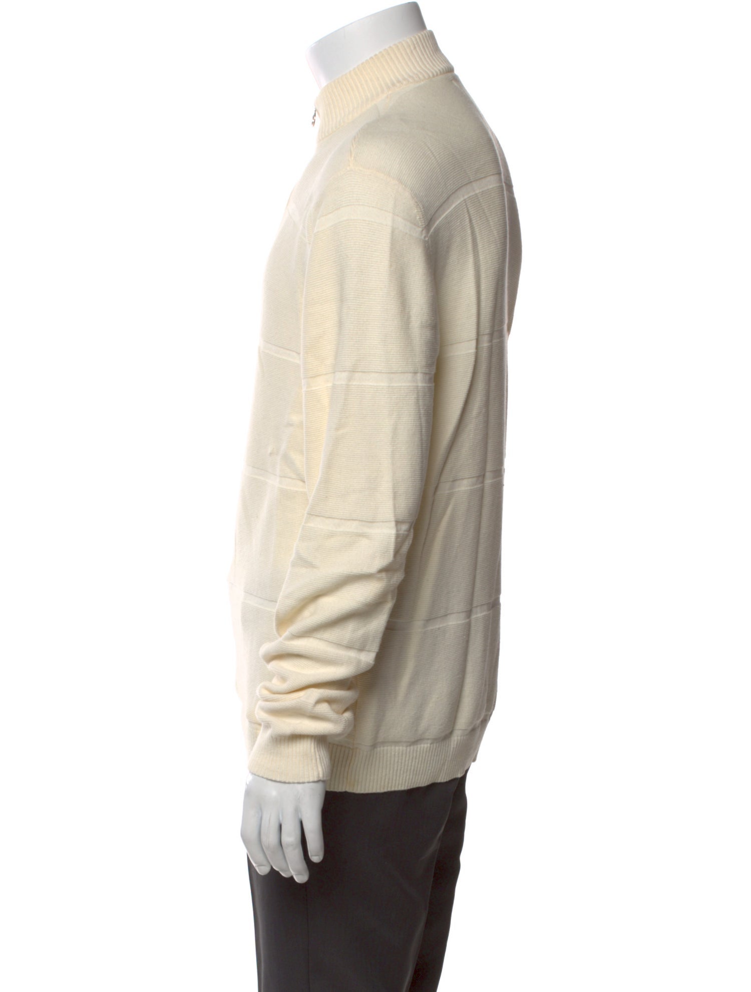 Percival Mock Neck Long Sleeve Polo Sweater