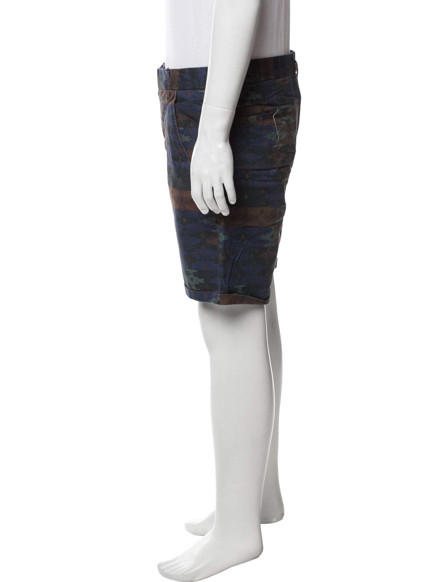 Percival Printed Flat Front Shorts