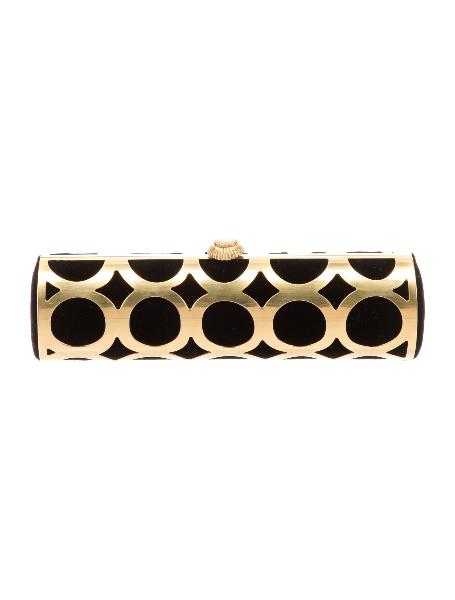 AMANDA PEARL Amanda Pearl Metal Cutout Clutch