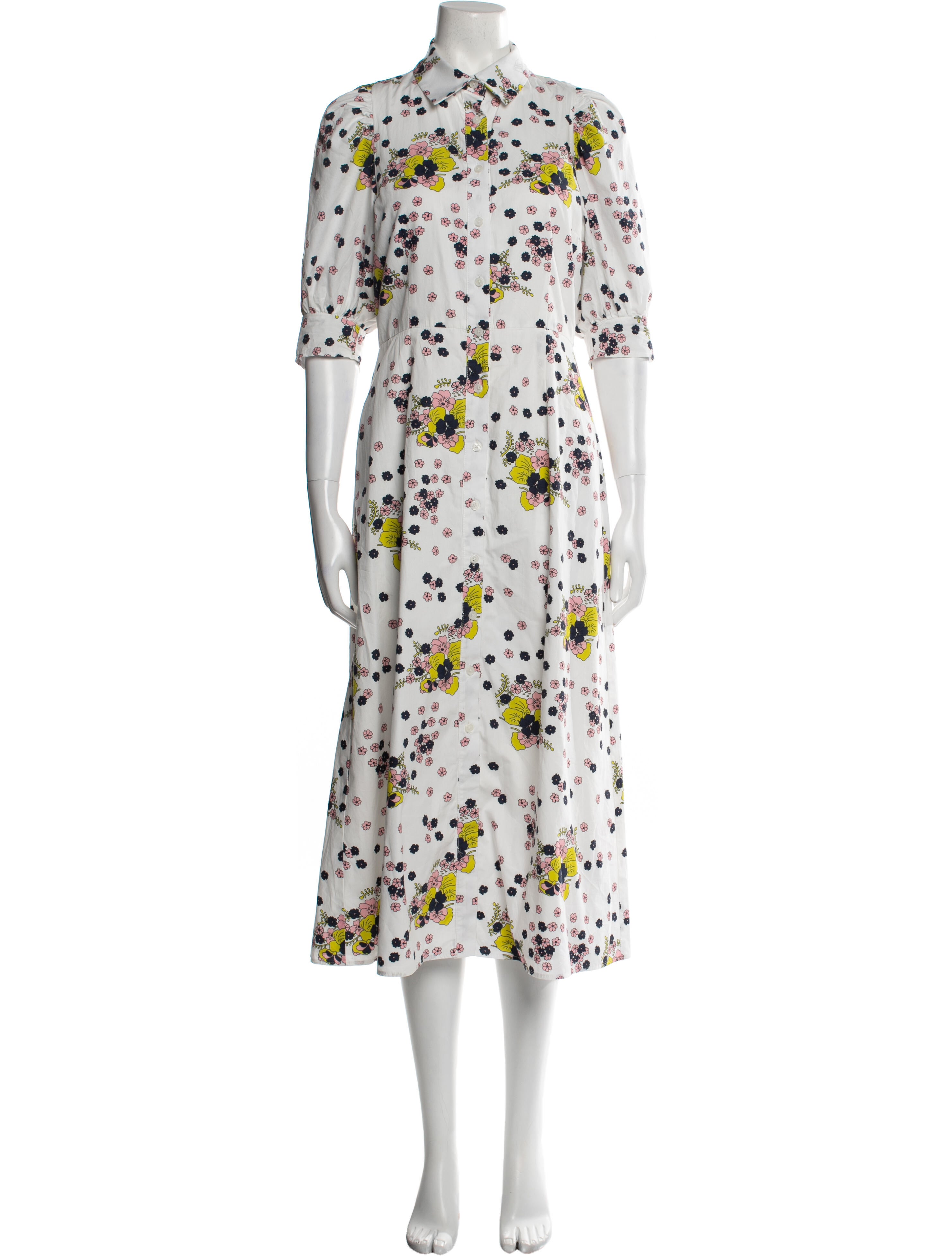 Les Rêveries Floral Print Long Dress