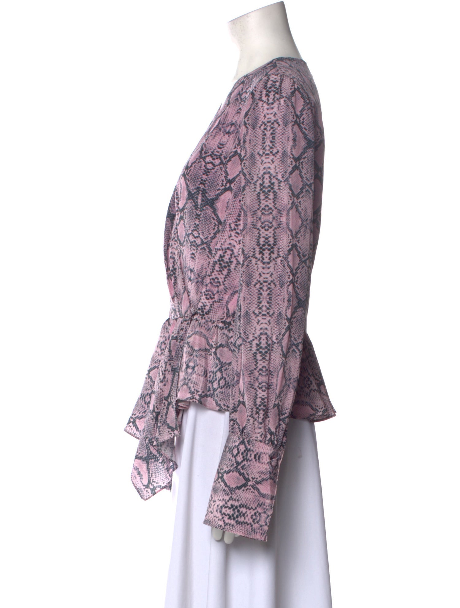 Les Rêveries Silk Floral Print Blouse w/ Tags