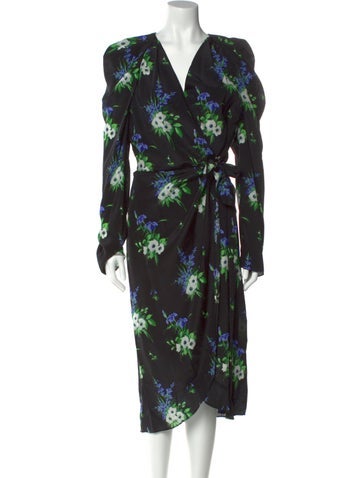 Les Rêveries Dresses Silk Midi Length Dress XL