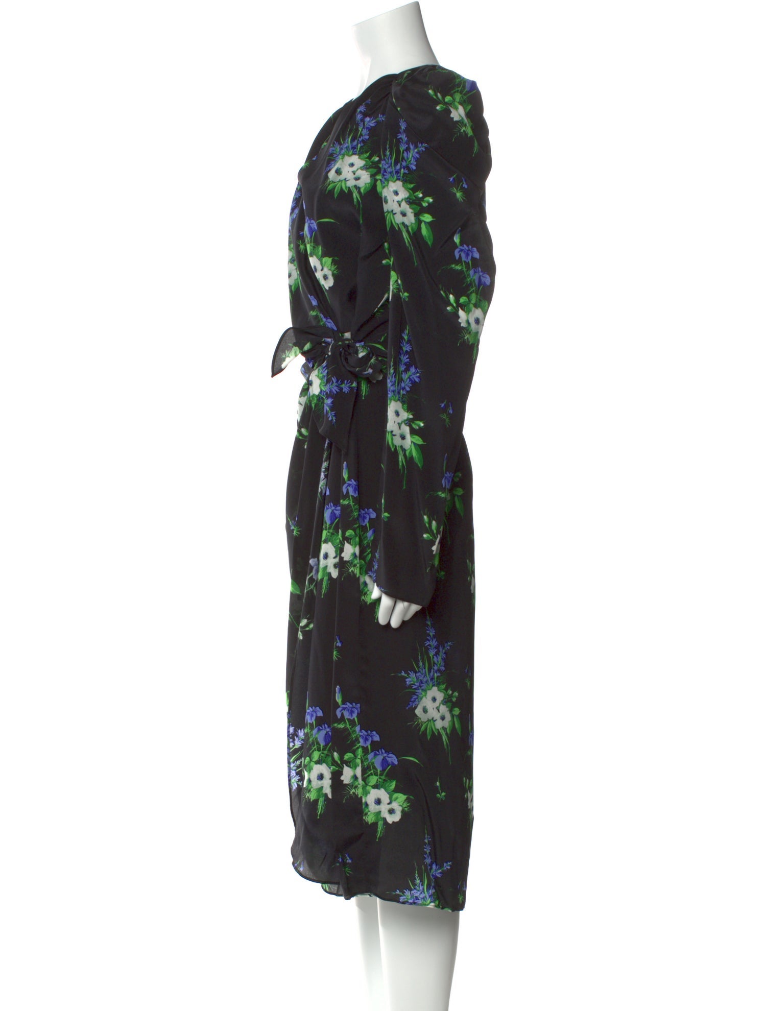 Les Rêveries Silk Midi Length Dress