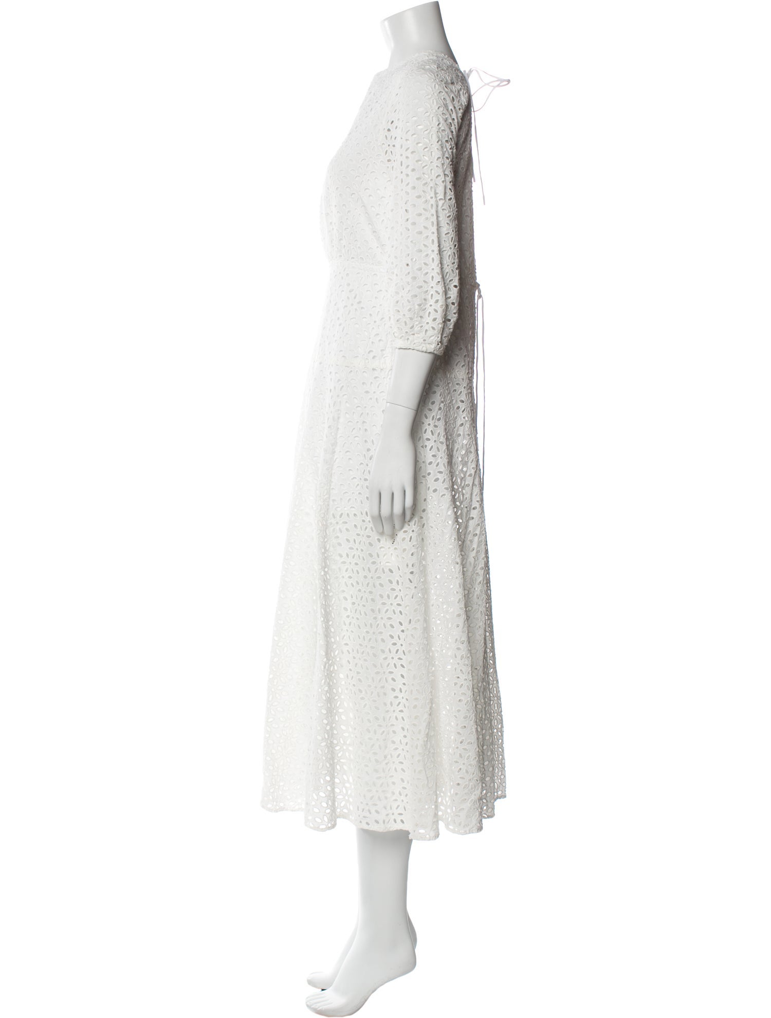 Les Rêveries Crew Neck Long Dress