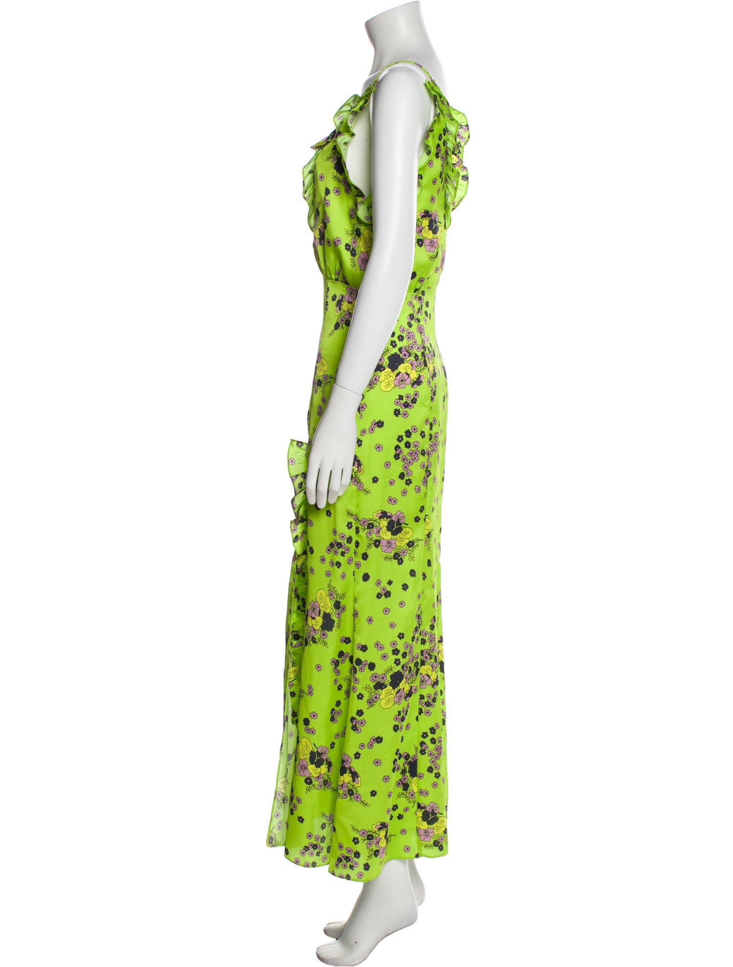 Les Rêveries Floral Print Long Dress w/ Tags