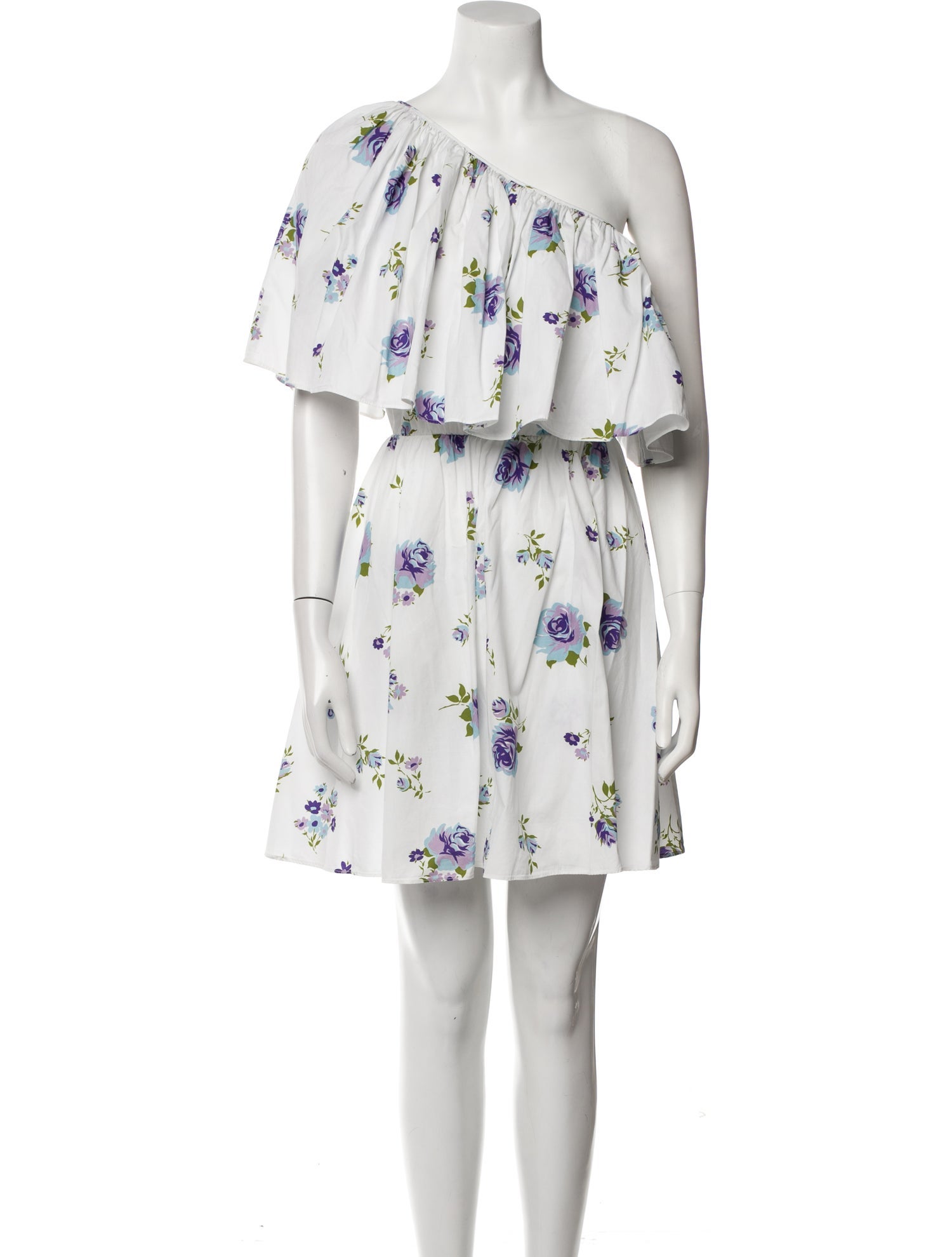 Les Rêveries Floral Print Mini Dress