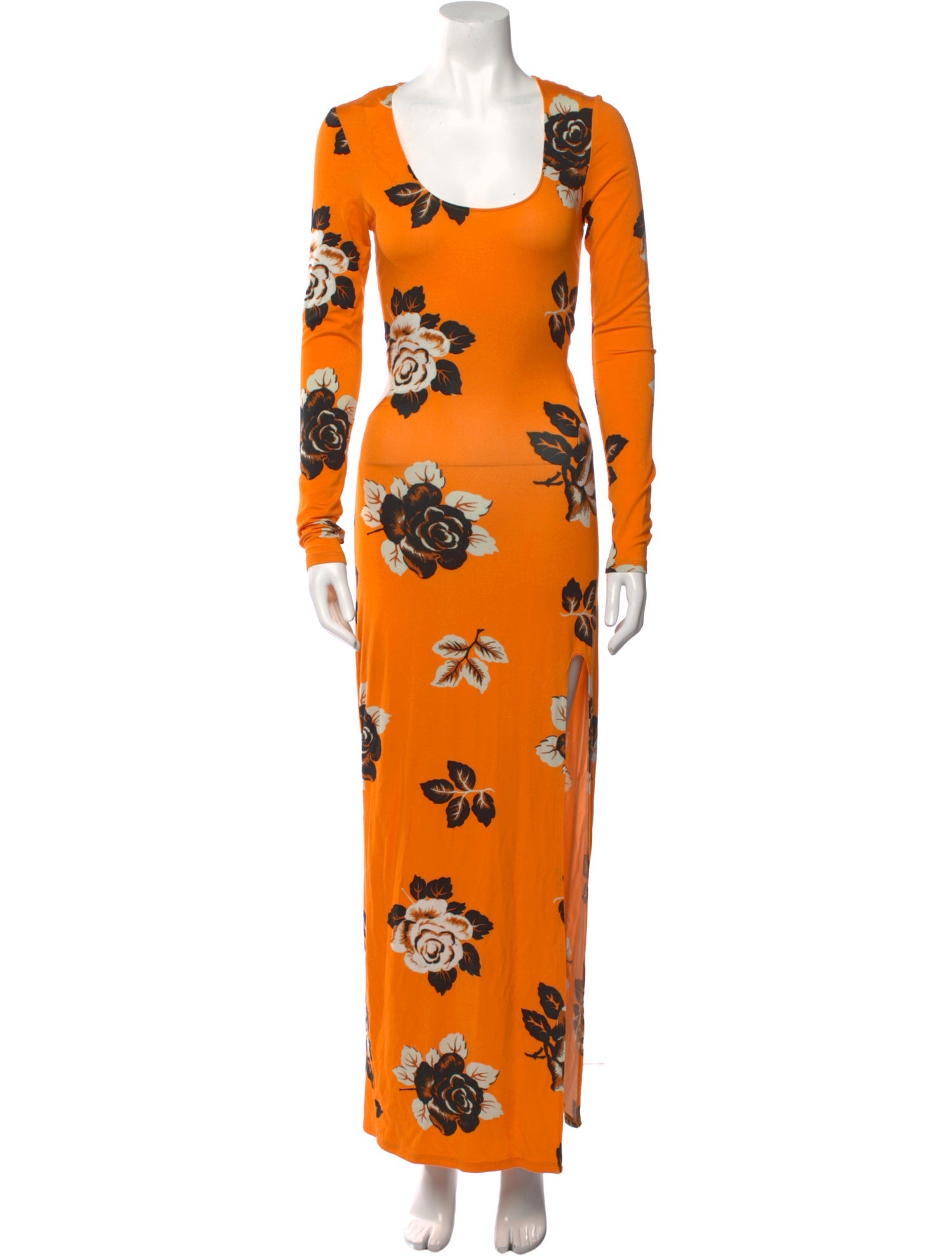 Les Rêveries Floral Print Long Dress