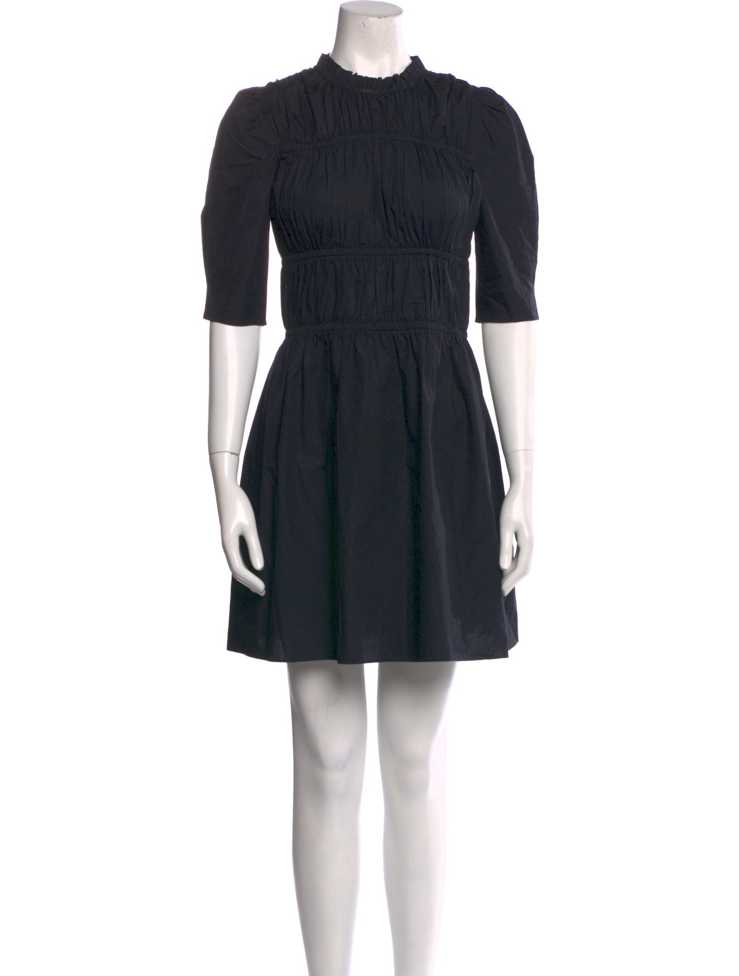 Les Rêveries Mock Neck Mini Dress