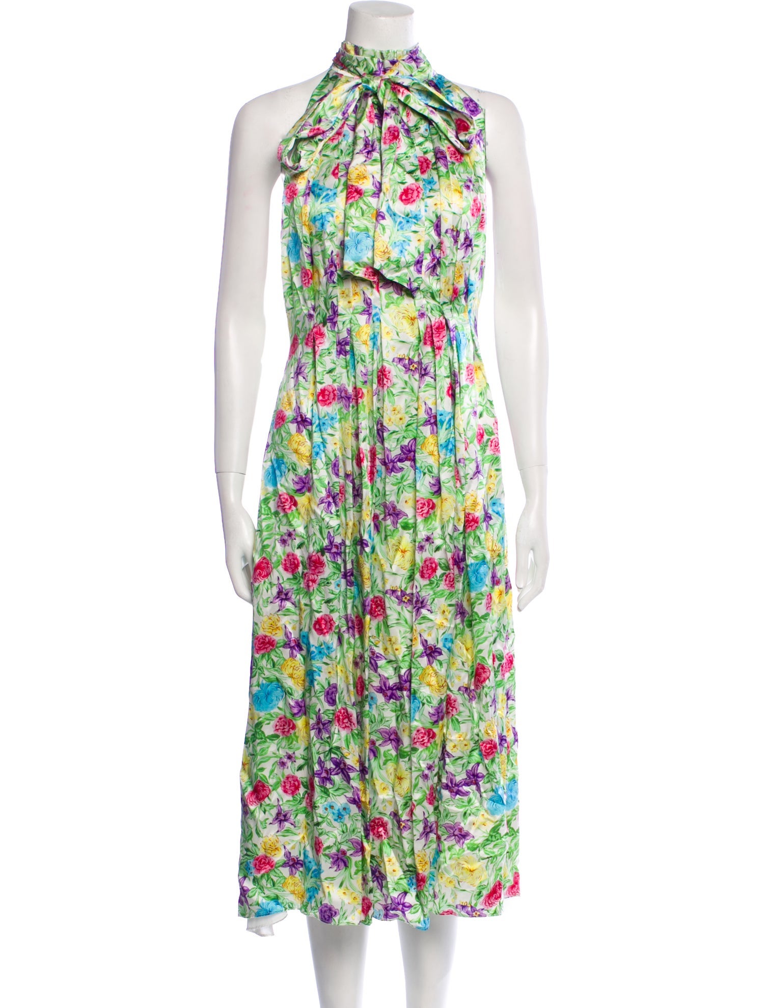 Les Rêveries Silk Midi Length Dress