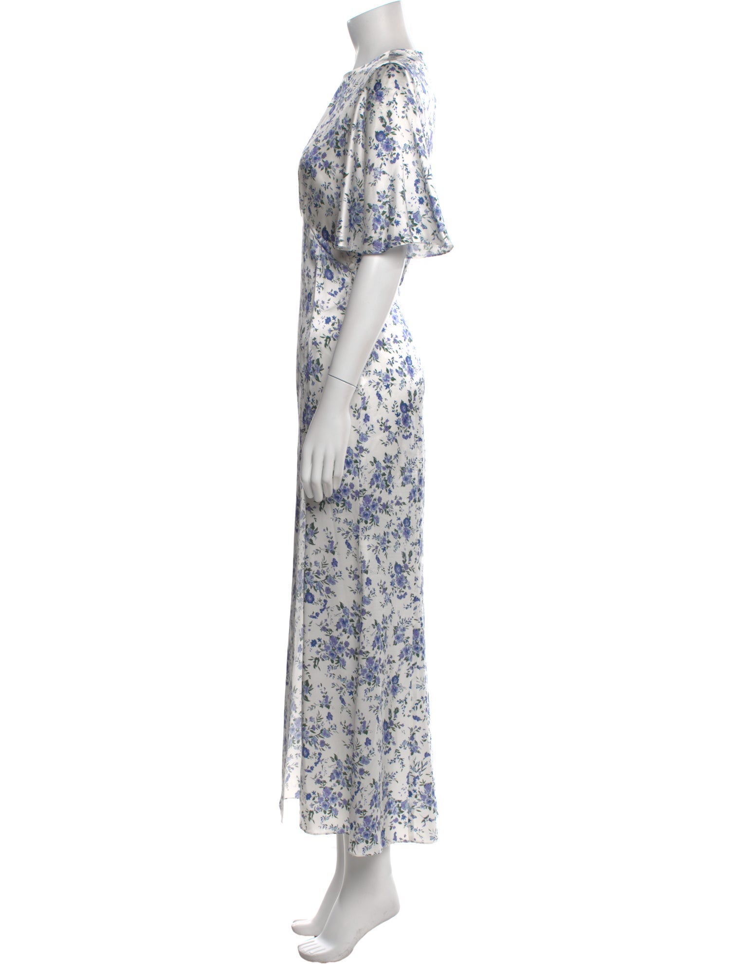 Les Rêveries Floral Print Long Dress