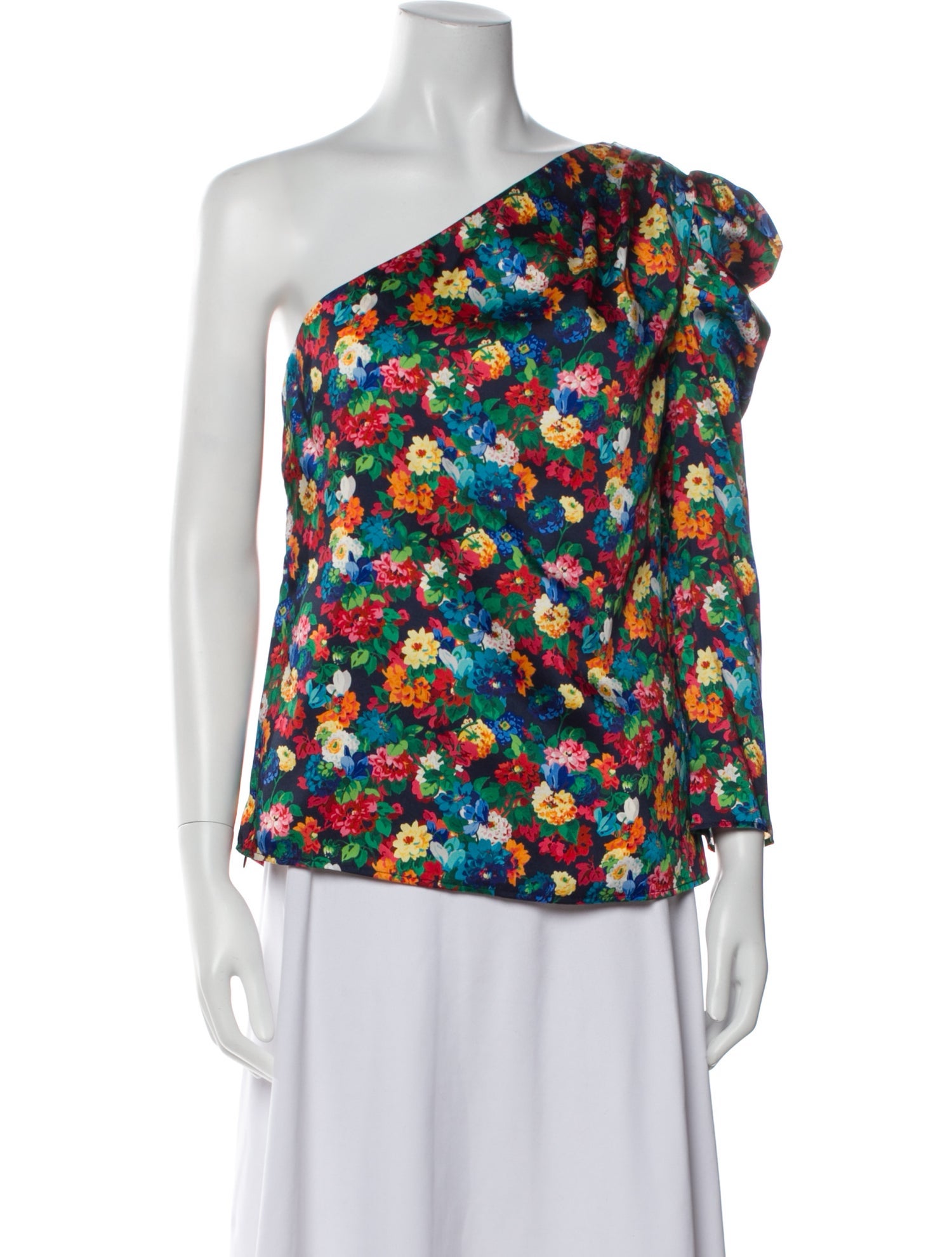 Les Rêveries Silk Floral Print Blouse