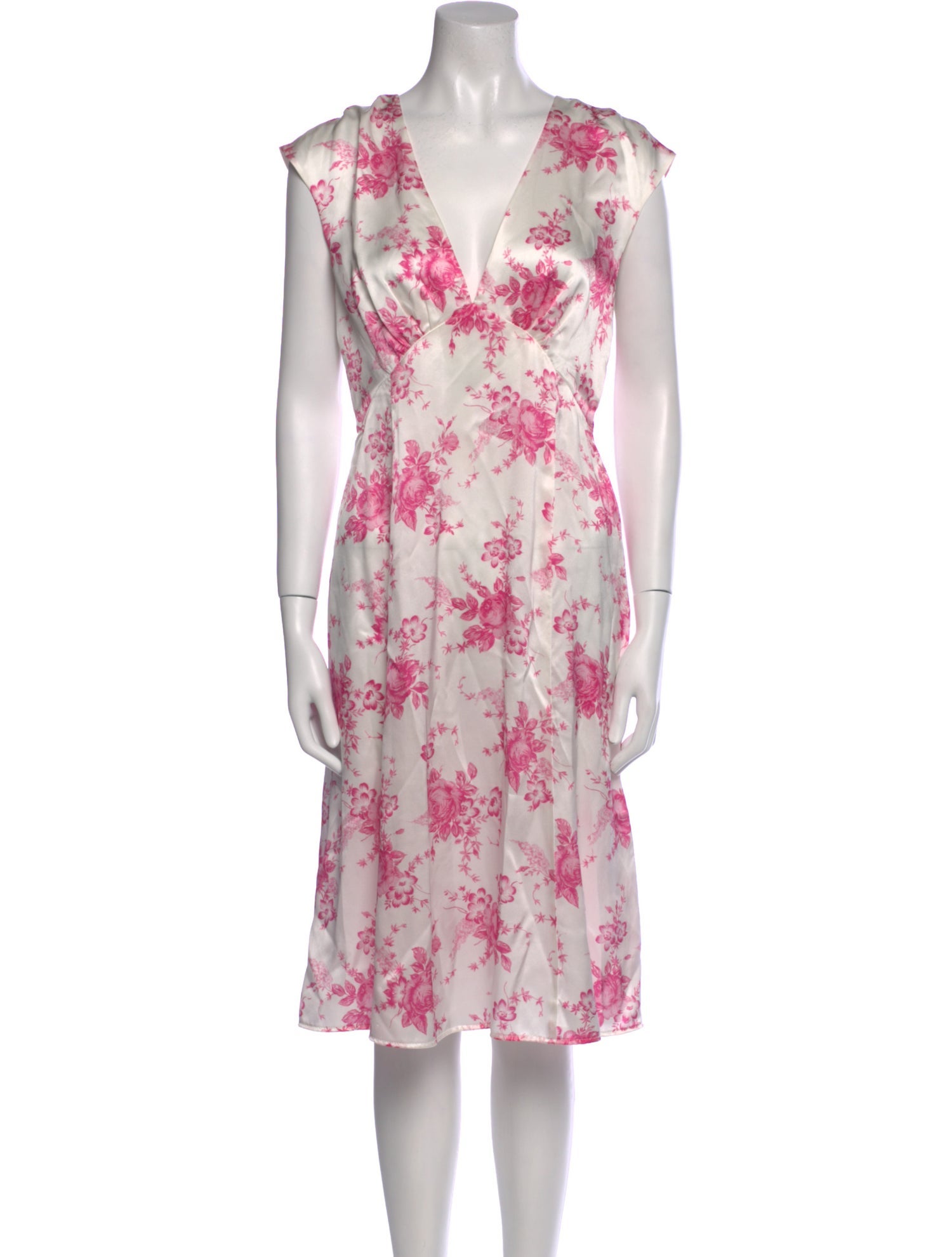 Les Rêveries Silk Midi Length Dress