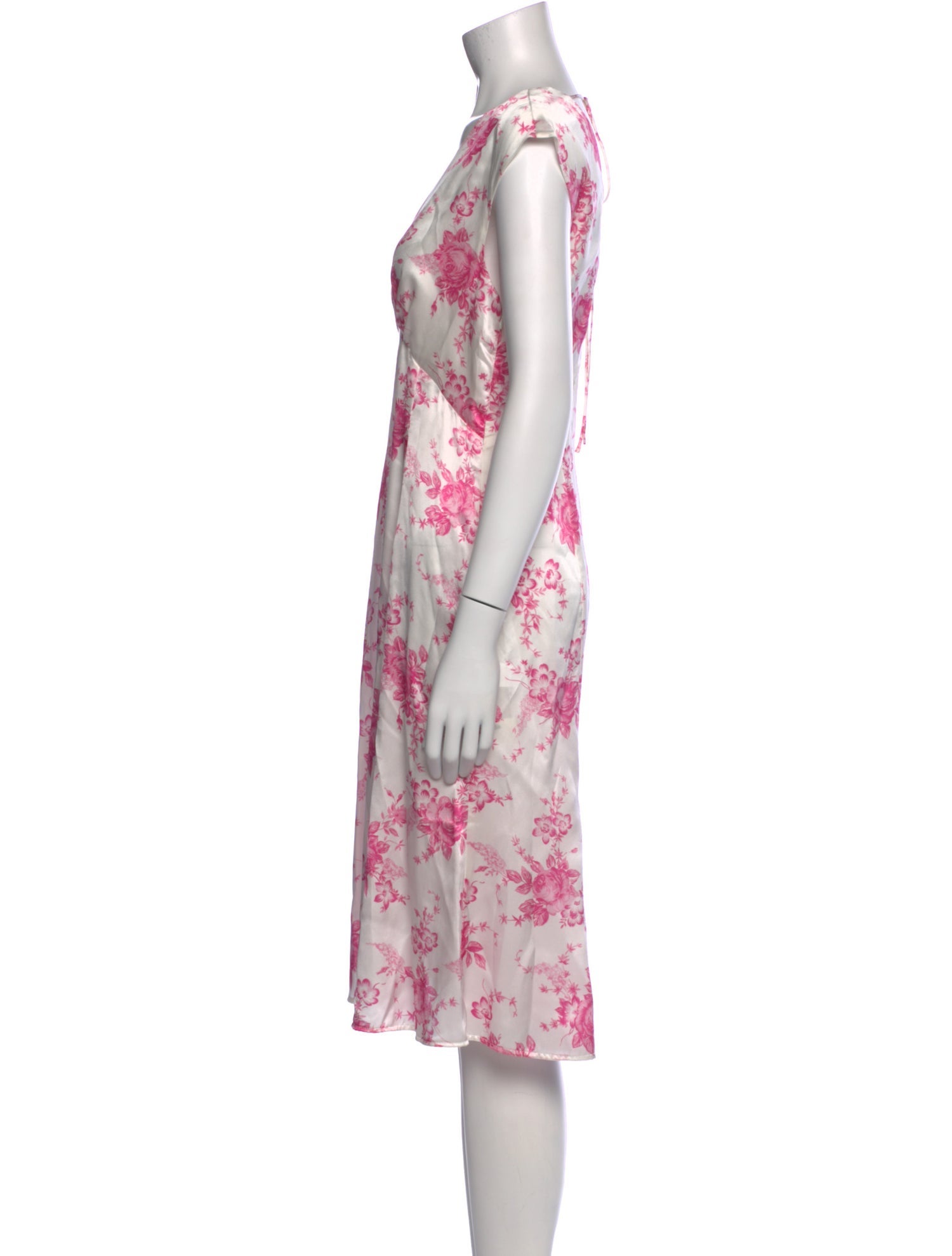 Les Rêveries Silk Midi Length Dress