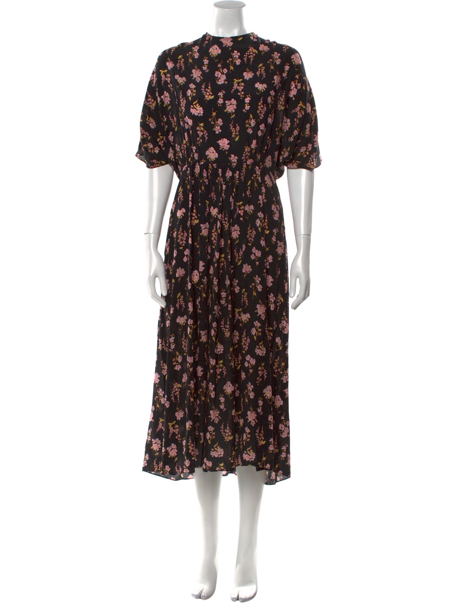 Les Rêveries Silk Midi Length Dress