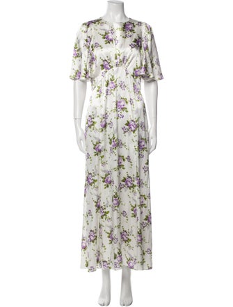 Les Rêveries Silk Long Dress