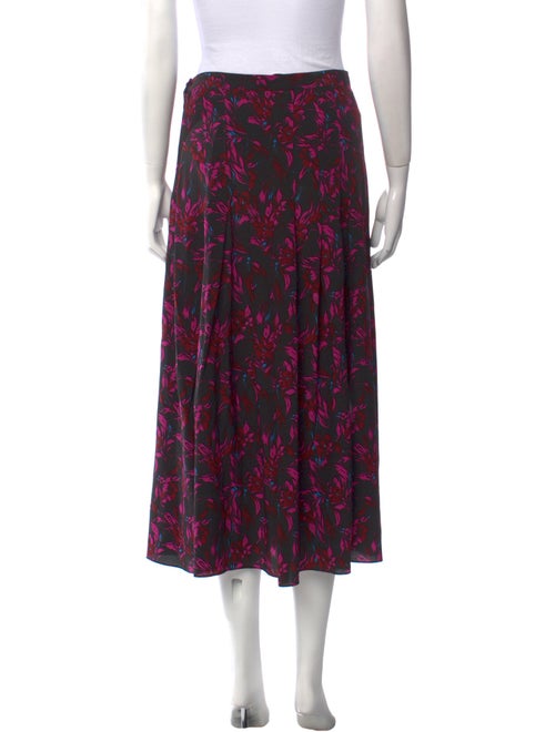 Les Rêveries Silk Midi Length Skirt