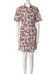 Les Rêveries Floral Print Mini Dress