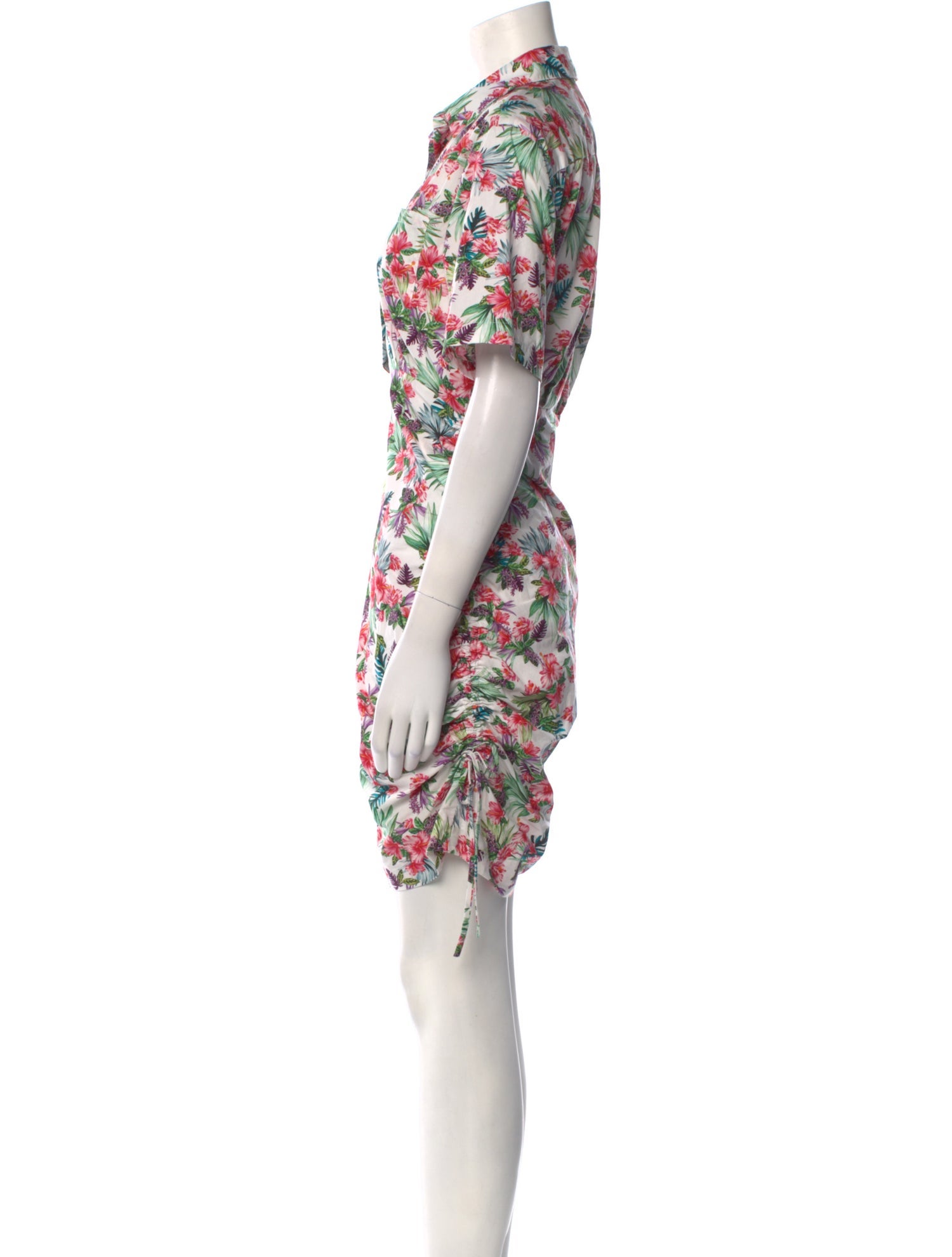 Les Rêveries Floral Print Mini Dress